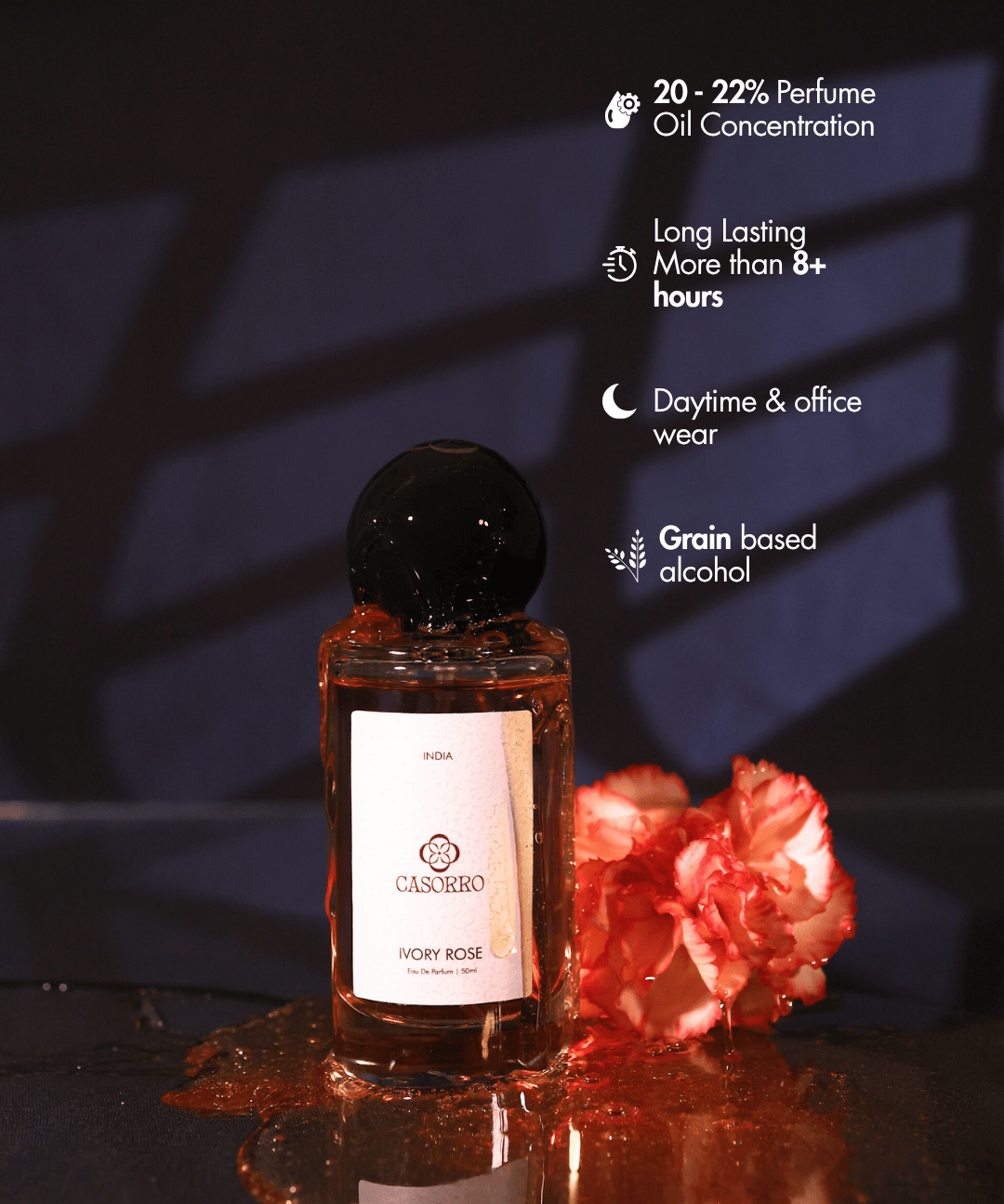 Ivory Rose | Unisex Perfume | EDP Casorro