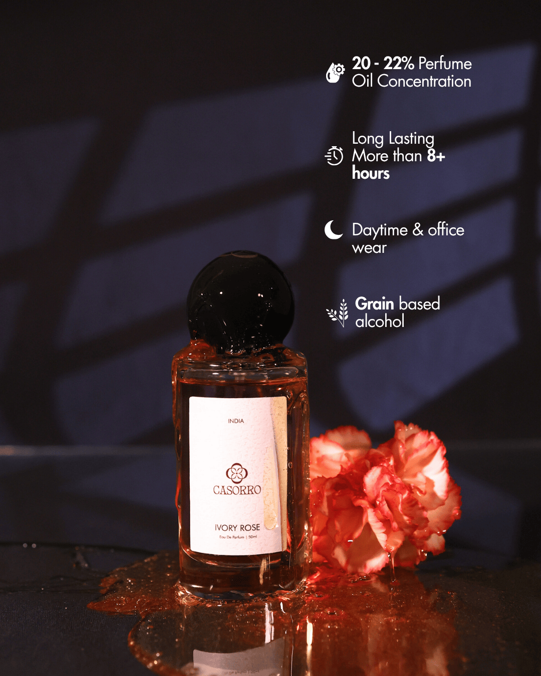 Ivory Rose | Unisex Perfume | EDP Casorro