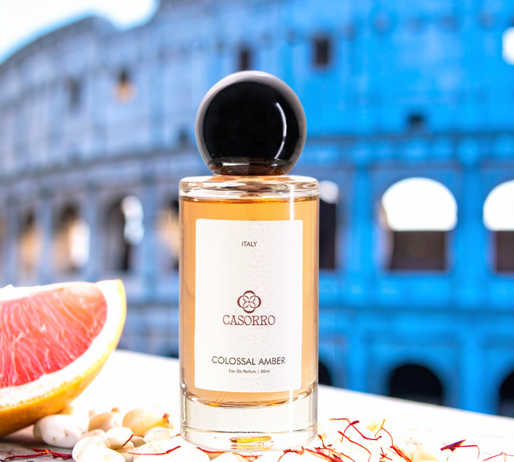 Firefly_Luxury_fragrance_photography_of_the_perfume_-Colossal_Amber.png